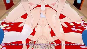 Barbara from genshin impact receives a very special gift in this intriguing scene.