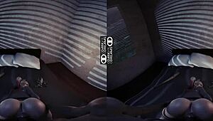 Virtual Reality Fucking with Harley Quinn in Animated Hentai Scene