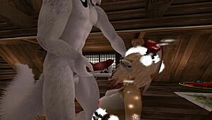 I Unwrap My Christmas Gift, A Furry Yiff With Monsta Cock N Big Ass