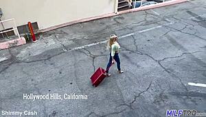 Hot blonde pussy slammed hard in Hollywood reality scene