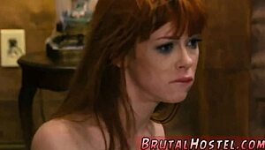 french slut takes strap-on bdsm