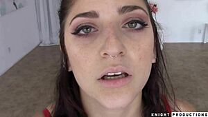 Pretty Neighbor Deepthroats Monster Cock