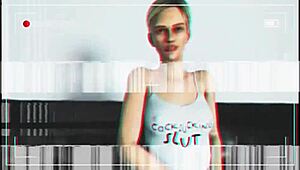 Cybil Bennett suger en kæmpe pik i vild 3D-action