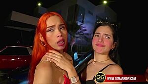 Bold Redhead In Bodysuit Gets Her Wet Pussy Licked By Latina Lesbian Partner At Ggmansion
