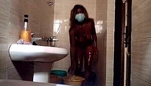 Shower time with sweet Kuzy