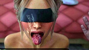 Milfy City Babe With Big Tits In Hentai Blowjob Scene