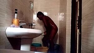 Shower time with sweet Kuzy