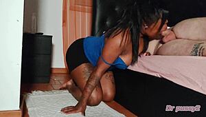 Dr Pussy2 Ebony Linda Sucks Secret Monster Cock