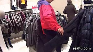 Attractive Czech Girl Seduced, Clothes Ripped in Shop POV