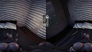 Virtual Reality Fucking with Harley Quinn in Animated Hentai Scene