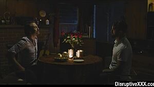 gay friends enjoy rough sex after dinner