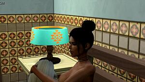 Lesbian Sluts with Big Tits Masturbate and Fuck Hardcore