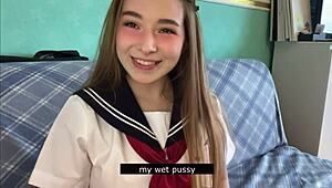 POV Wanita Jepang di Seragam Sekolah Ngejari!