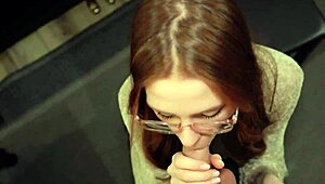 Redhead Teen Unleashes Passion in Sensual Miniskirt