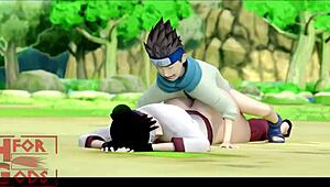 Anime babe gets creampied in her big ass after training 😍