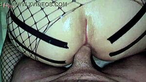 Stepdaughter in lingerie for stepdad's anal