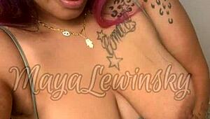 big tits babe in lingerie calls for interracial fun 😘