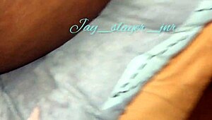 creamy ebony pussy drips during intense prone bone and deep doggy