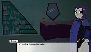 in the 18titans series, part 3 unfolds with cumming on starfire's ass