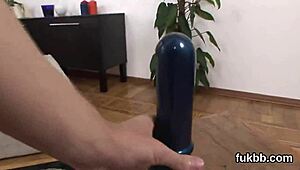 flirty girl spreads her pussy and loves hardcore fucking 😈