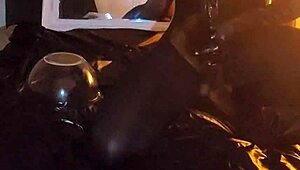 Intense gay stomach fucking with dildo toys