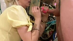 She was bound at the bar, edged to ruin. Cock slaps and lactation drove her wild with orgasmic torment!