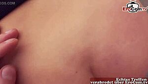 Deutsche blondine abgeschleppt für spontanes sextreffen draußen