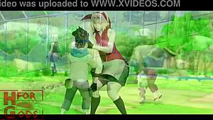 Anime babe gets creampied in her big ass after training 😍