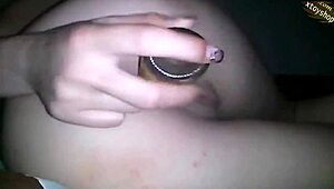 Hot Teen Fingering Herself with Bottle Deep