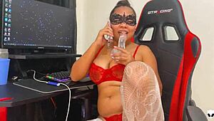 Boldly Inviting Tattooed Lesbian Friend to Intense Clit and Dildo Play to Orgasm