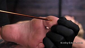 Blonde Milf Gets Nipples Tormented in KINKY BONDAGE Session