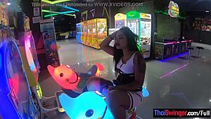 thai amateur teen girlfriend messing around with vibrator toy