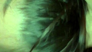 B real amateur gags on white monster cock, choking and deepthroating until facial cumshot