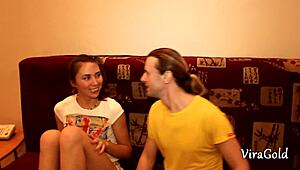 i saw this beauty girl fucked by her neighbor and he creampie in her pussy, vira gold with ananta shakti