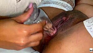 Boldly Inviting Tattooed Lesbian Friend to Intense Clit and Dildo Play to Orgasm