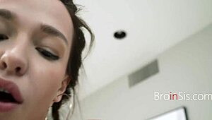 Rissa May's Curvy Stepsis Rides with Big Tits in POV Fucking!