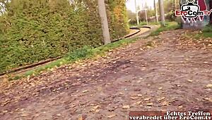 Can a curvy German housewife get picked up in public for wild fun?