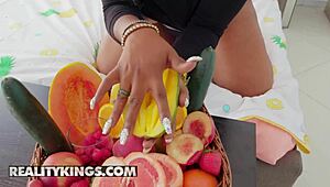 Logan Longa and Ms London get interracial in round and brown fetish.