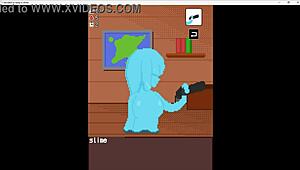 i'm in this game where slimes love sex dont you know i decided to have a pet slime with blowjob monster cock cumshot huge part 1