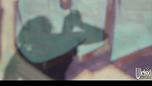 Tattooed Chicks Passionately Eat Pussy On Car Hood