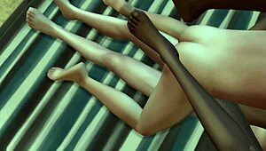 Sis and friend's steamy threesome session