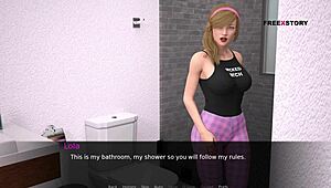 In Dusklight Manor, Jhon takes a shower with Lola in sex scene 10