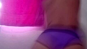 Latina in lingerie shows off her curvy body for some love