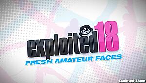 cute teen brunette nailed hard in assfucking porn casting audition.