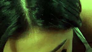 stole dildo leads to fisting and blowjob play