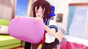 Intense Anime Hentai Outdoor Sex With Toys In Fantia Part 1