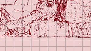 I draw cute milf sucking monster cock in hentai anime