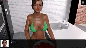 Watch this slut get fucked on the beach in the game!