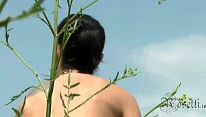 Outdoor anal sex with a huge cock