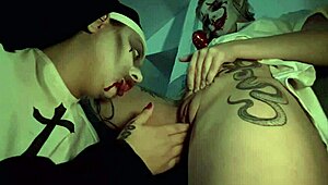 Kyra sex possessed and licks ass on halloween night with three hot ghost girls - agatha ludovino, rayssa garcia, barbara alves